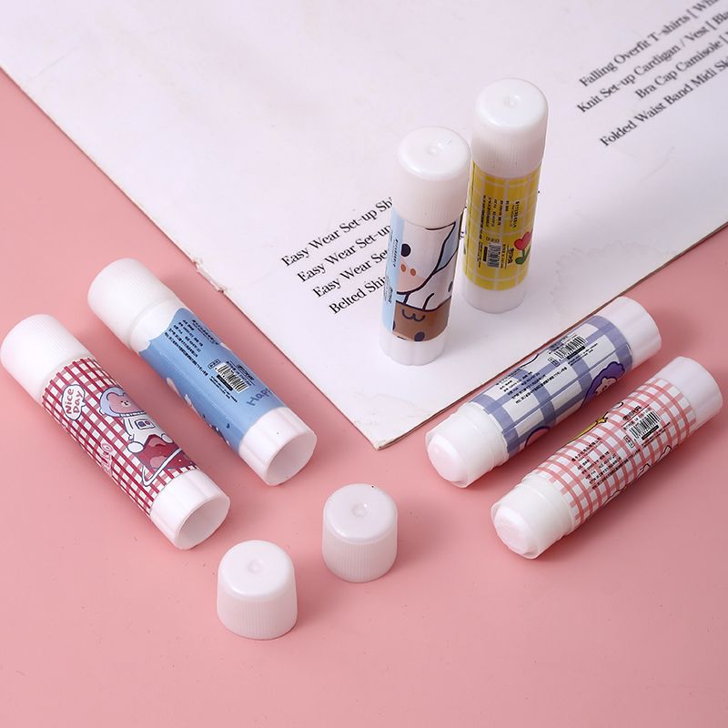cartoon solid glue office supplies for students glue stick kindergarten high viscosity strong handmade diy children glue Specification drawing