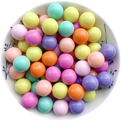 acrylic beads source manufacturer solid color white small hole imitation pearl abs scattered beads diy beaded color non-porous beads Item Picture