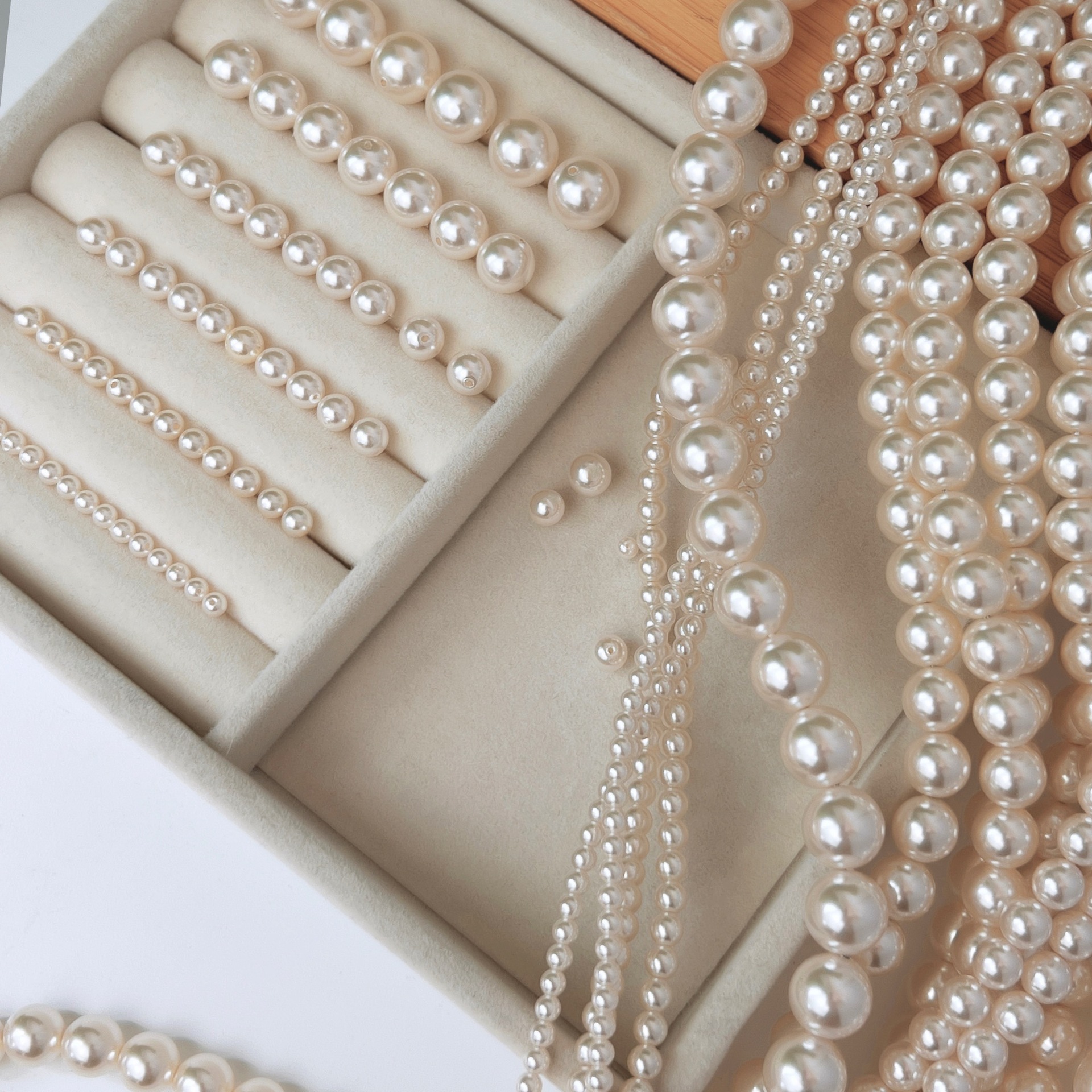 new product shijia pearl 650 scattered beads artificial diy ornament beads accessories bracelet necklace semi-finished products wholesale Specification drawing