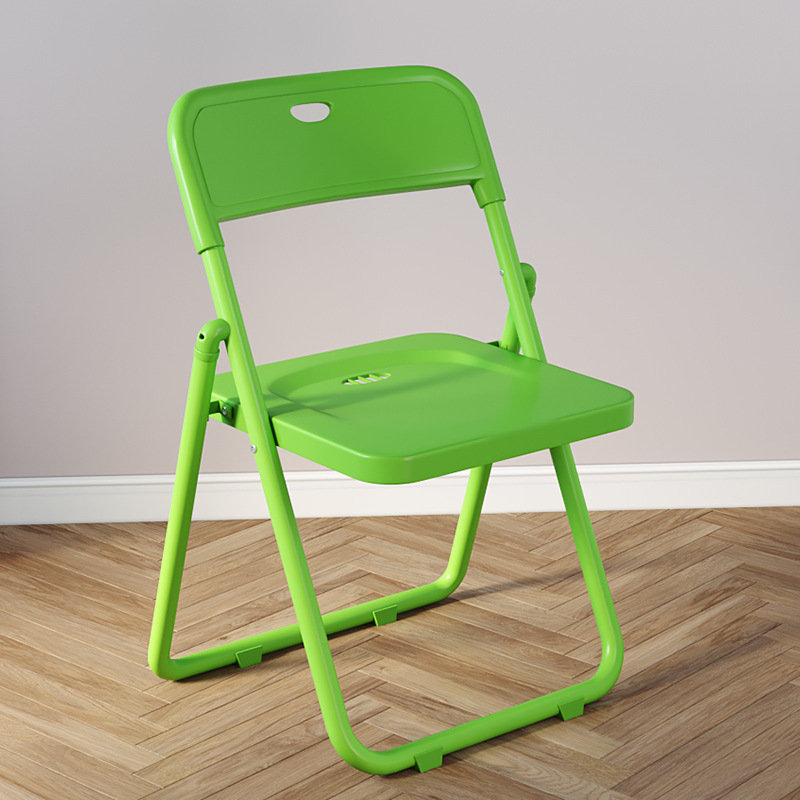 plastic chair folding home comfortable bedroom stool dormitory armchair office chair outdoor exhibition folding chair Application Scenario