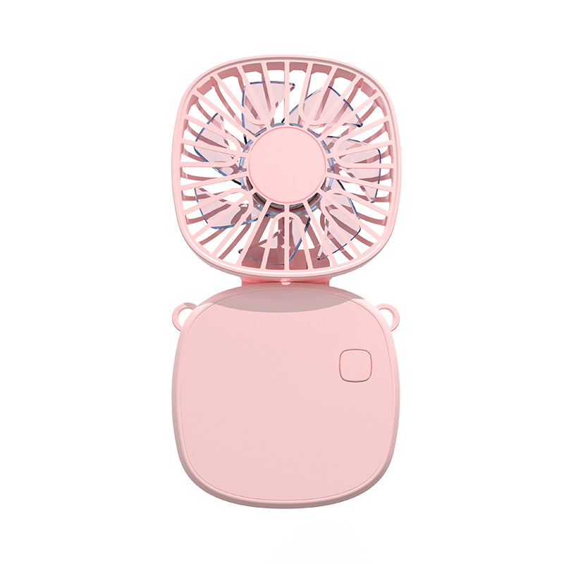 mini little fan foldable desktop halter little fan wholesale low noise portable usb power bank small handheld fan little fan full figure