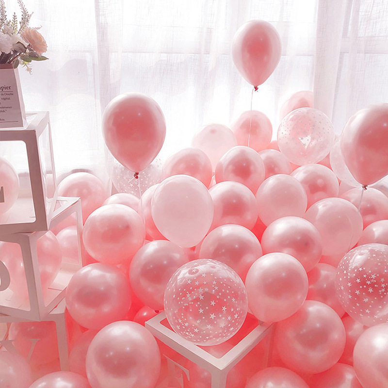 wedding balloons pink wedding ceremony wedding room baby birthday present scene layout set girl new house decoration balloon Item Picture