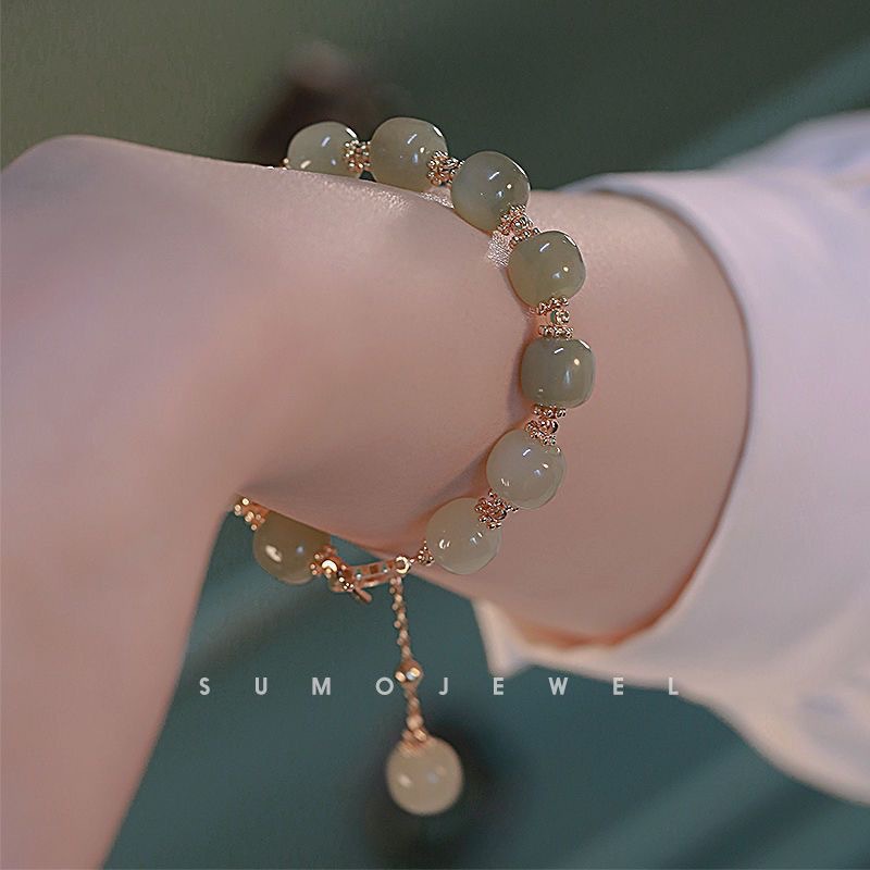 xiaohongshu ins special-interest design girlfriends national style gold silk bell pendant girlfriends bracelet bracelet special gift Specification drawing