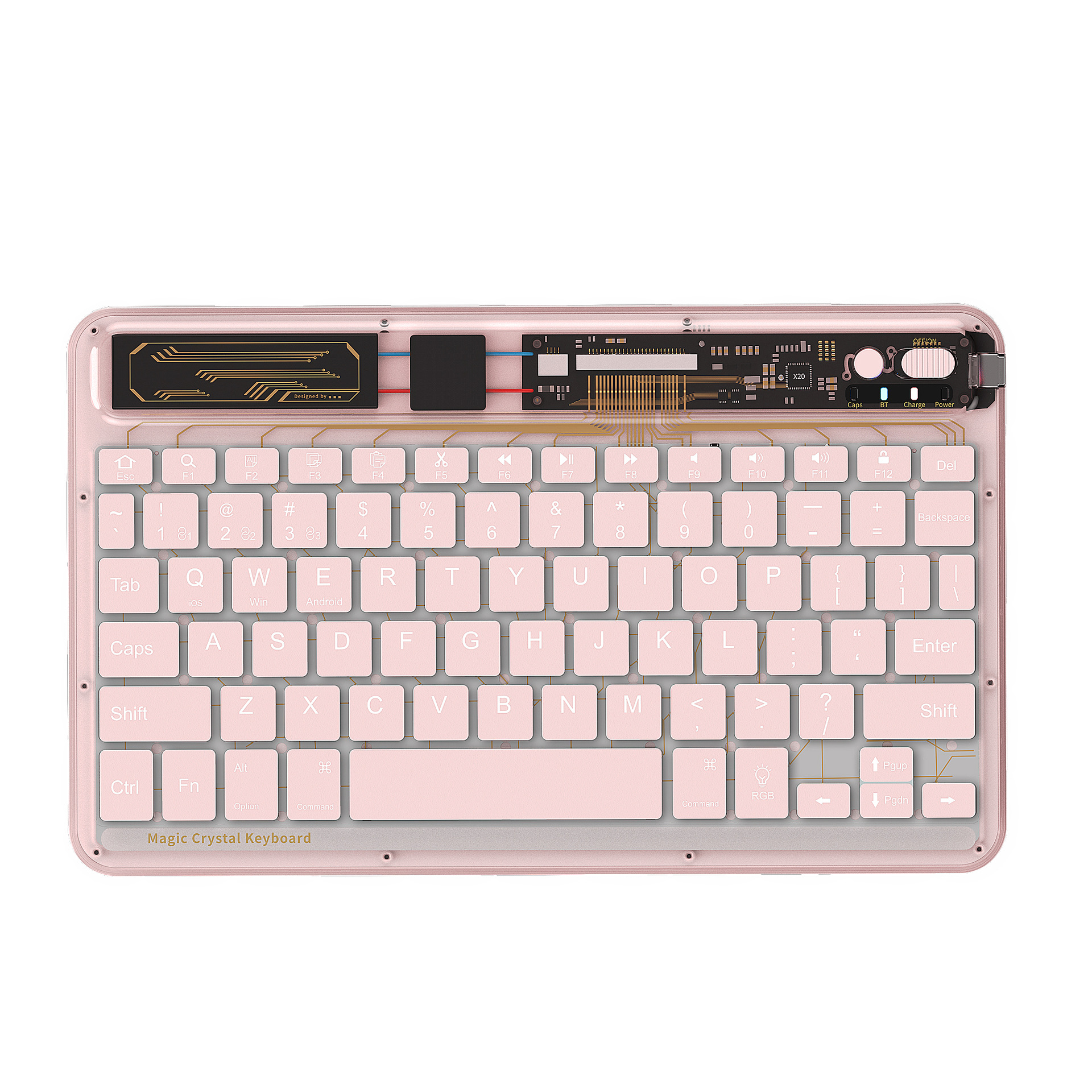 benwis bluetooth keyboard transparent keyboard for apple ipad huawei android phone tablet rechargeable Application Scenario