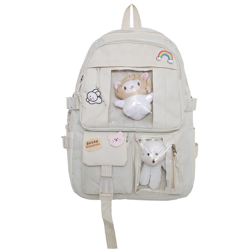 hot sale backpack girls' korean style cute japanese style campus student schoolbag casual large capacity computer backpack wholesale Item Picture
