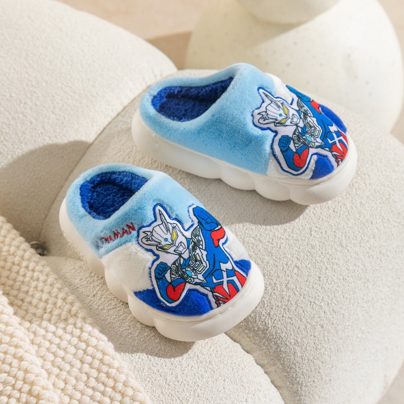 ultraman winter children cotton slippers digasello boys' home wear non-slip thick bottom and warm keeping indoor and outdoor cute soft full figure
