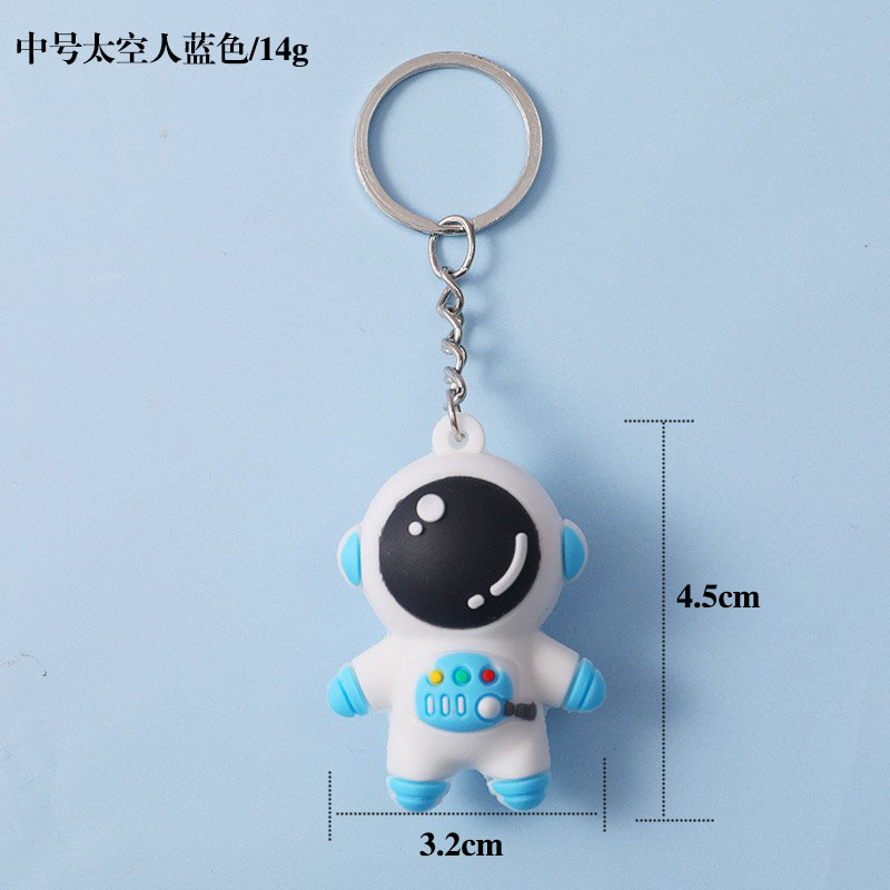 spot cartoon astronaut keychain ornaments cute schoolbag anti-lost spaceman doll pendant handbag accessories full figure