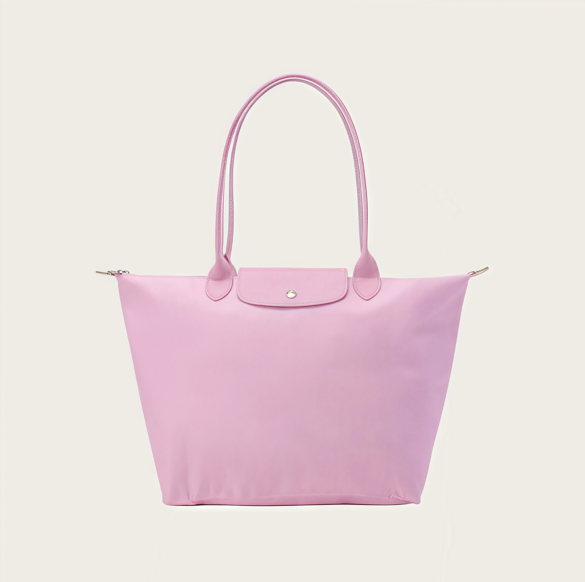70 th anniversary longqi genuine leather bag high quality dumpling bag handbag new women's bag folding travel longqi nylon bag full figure