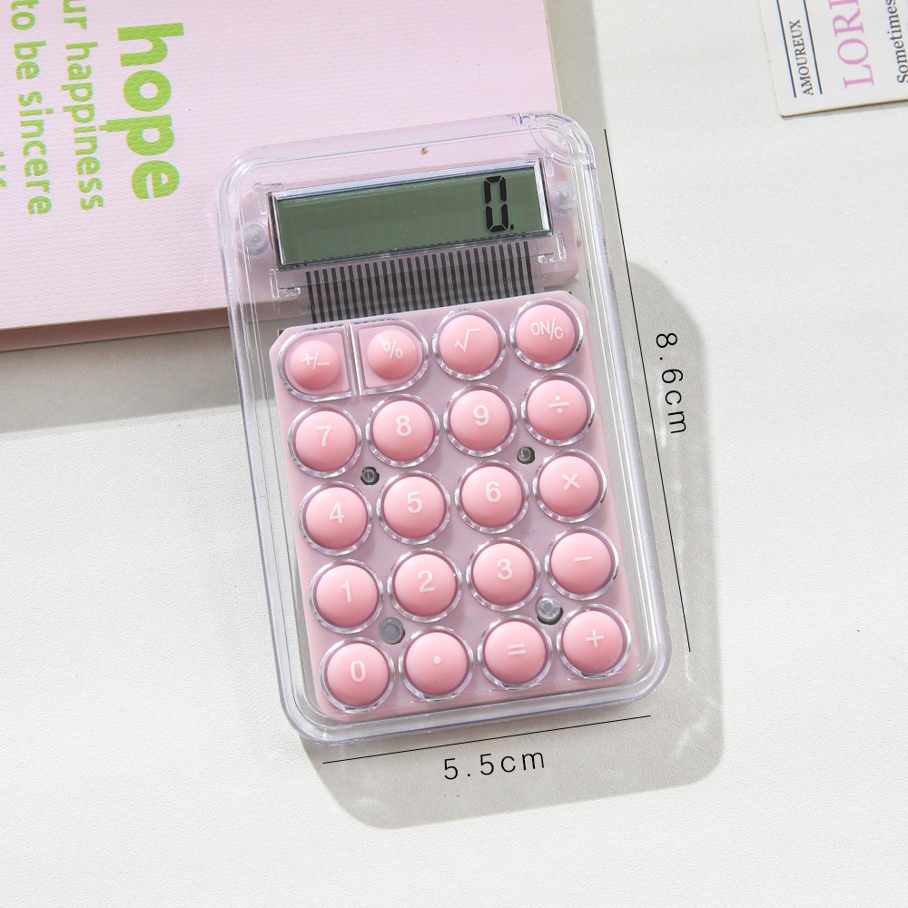candy color mini calculator cute small portable good-looking student pocket computer special large wholesale Specification drawing