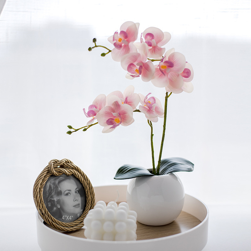 artificial flower new chinese butterfly orchid factory home decoration wedding bouquet fake flower set ornament decoration Application Scenario
