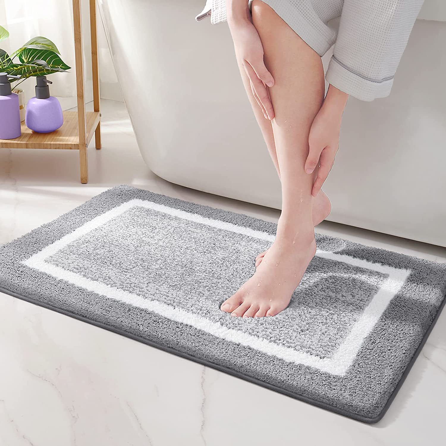 bathroom entrance floor mat toilet non-slip mat door mat household carpet cross-border thickening bathroom absorbent floor mat full figure
