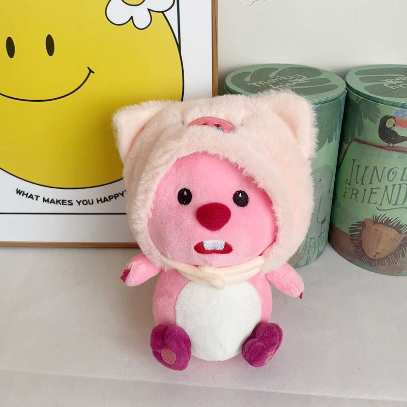 loopy doll pink beaver doll internet celebrity ruby plush toy gift doll wholesale wedding throws Item Picture