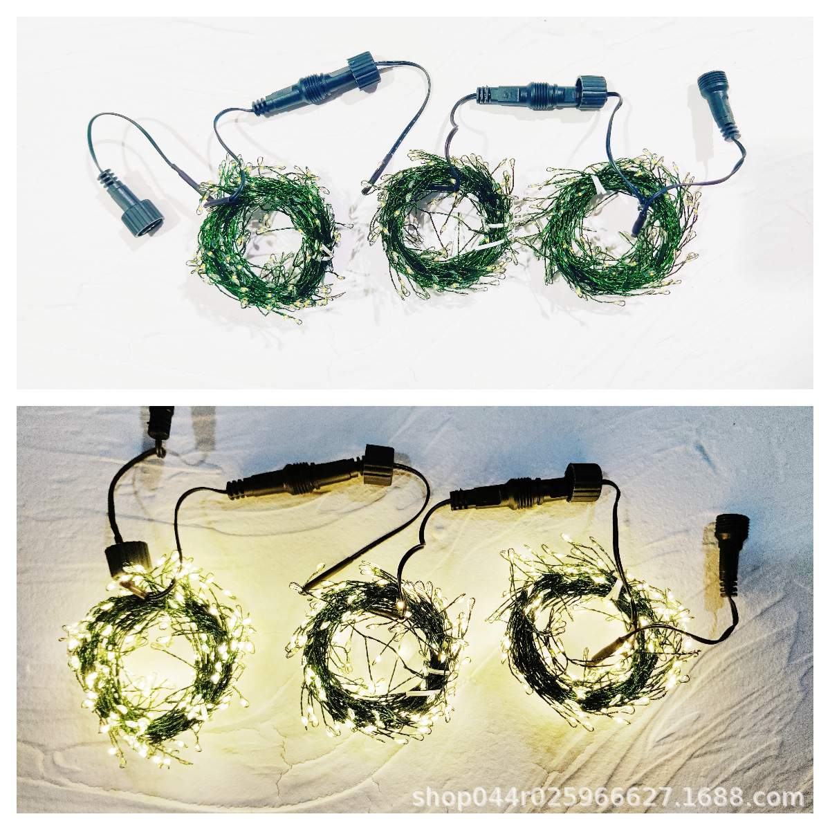 korean led copper wire firecracker xiaohongshu same style christmas tree ornamental festoon lamp 31v series lighting chain xingx flashing light Item Picture