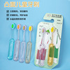 children's convex toothbrush 2 pcs wholesale household crystal non-slip handle soft fur advanced children's toothbrush 6 to 12 years old details Picture