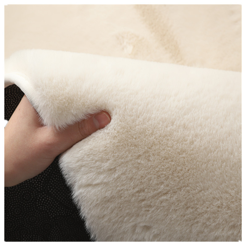ins style imitation rabbit fur carpet living room coffee table wall-to-wall carpet bedroom bedside blanket machine washable plush bay window mat full figure