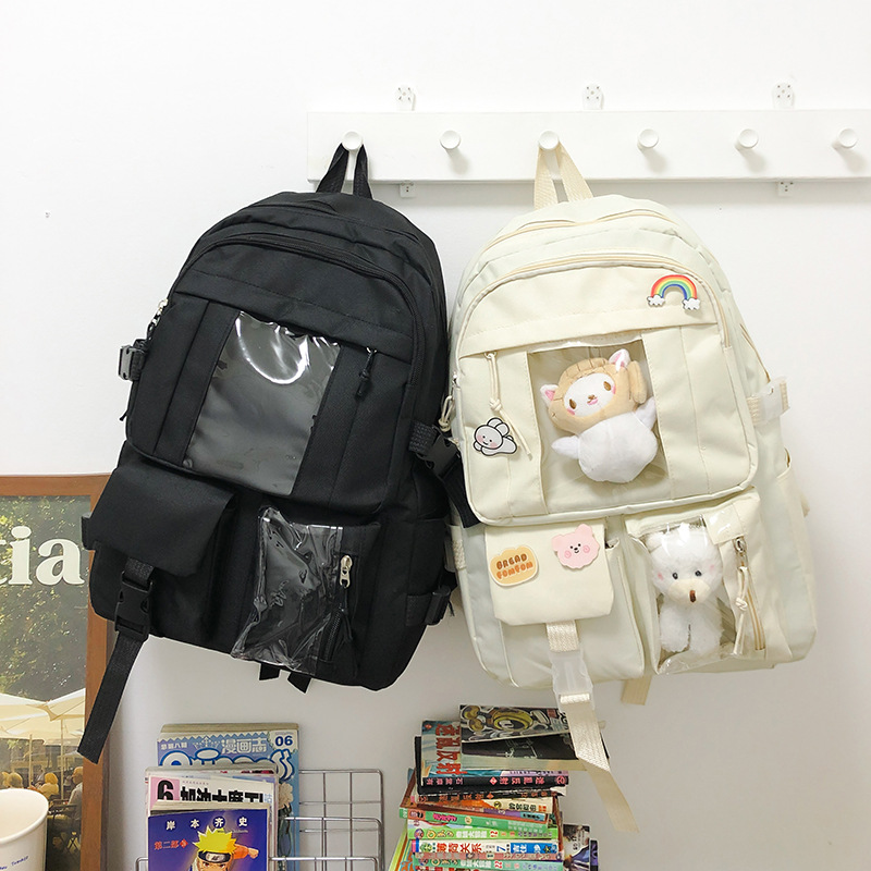 hot sale backpack girls' korean style cute japanese style campus student schoolbag casual large capacity computer backpack wholesale Application Scenario