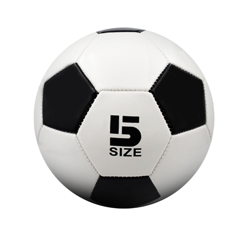 football wholesale children no. 3 no. 4 no. 5 adult primary and secondary school students training competition world cup black and white pvc machine sewing pu Application Scenario