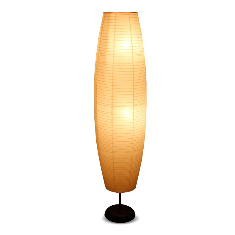lampshade floor lamp nordic style ins style vertical simple living room bedroom creative warm led paper lighting Application Scenario