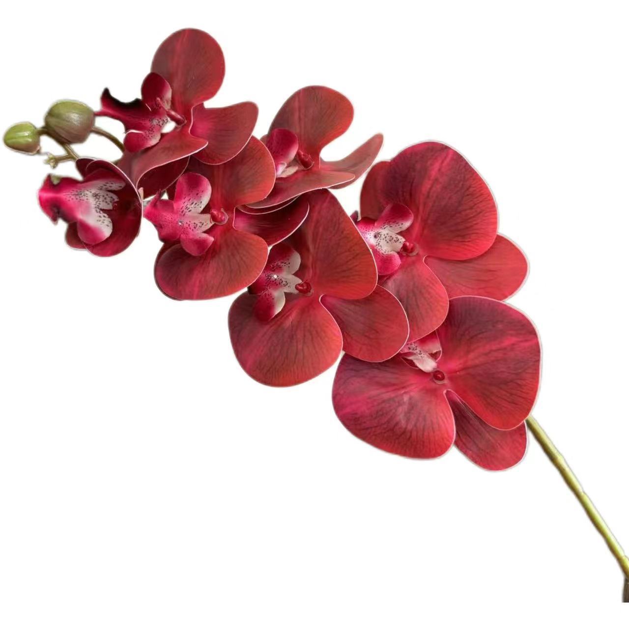 red artificial flower wedding ceremony wedding room scene layout fake flower wedding bridal party row flower arrangement hydrangea roses Item Picture