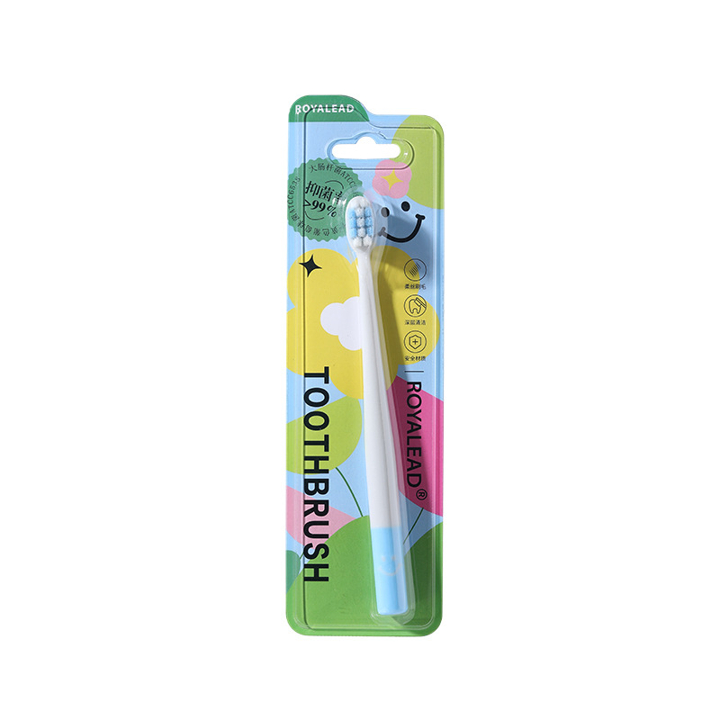 raoyi silver ion antibacterial adult soft-bristle toothbrush household single advanced fine soft-bristle toothbrush wholesale factory Specification drawing