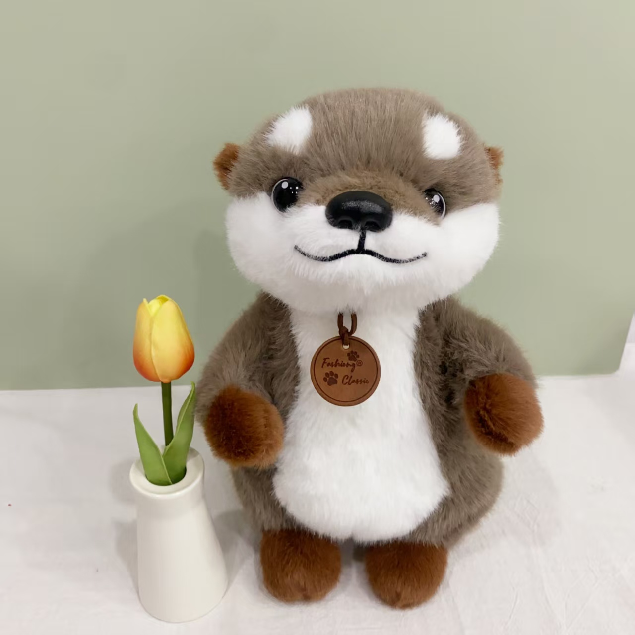 A 25CM cute simulated otter plush doll