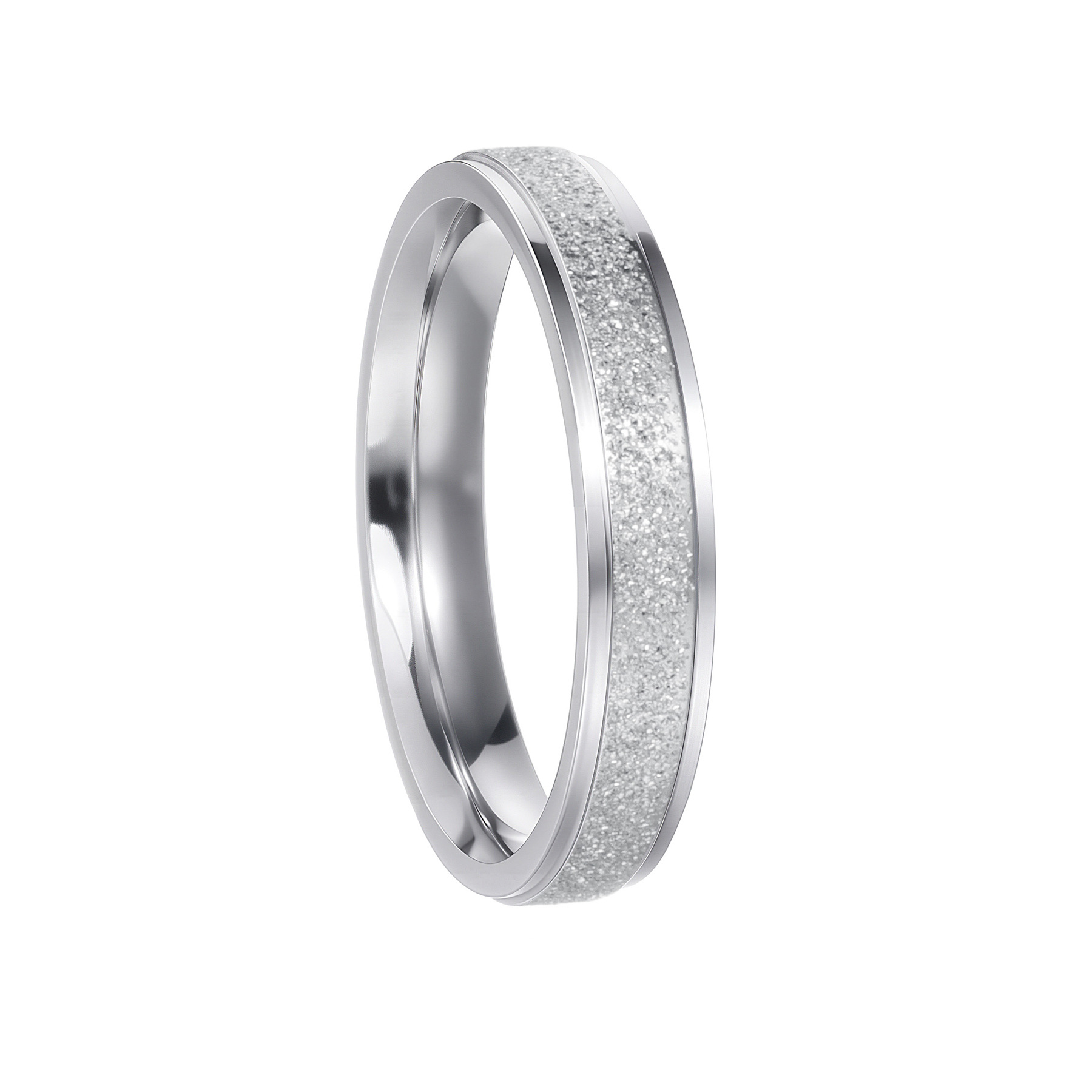 ins hot 2mm thin ring stainless steel frosted tail ring simple fashion popular ornament couple couple rings wholesale Application Scenario