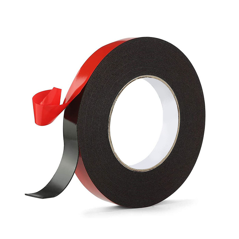 pe red film black bowtape sponge strong adhesive foam nameplate doors and windows metal pickup double-sided adhesive wholesale details Picture