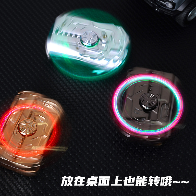 trending creative personalized decompression gyro folding pistol lighter fingertip windproof for boyfriend creative cross-border hot details Picture