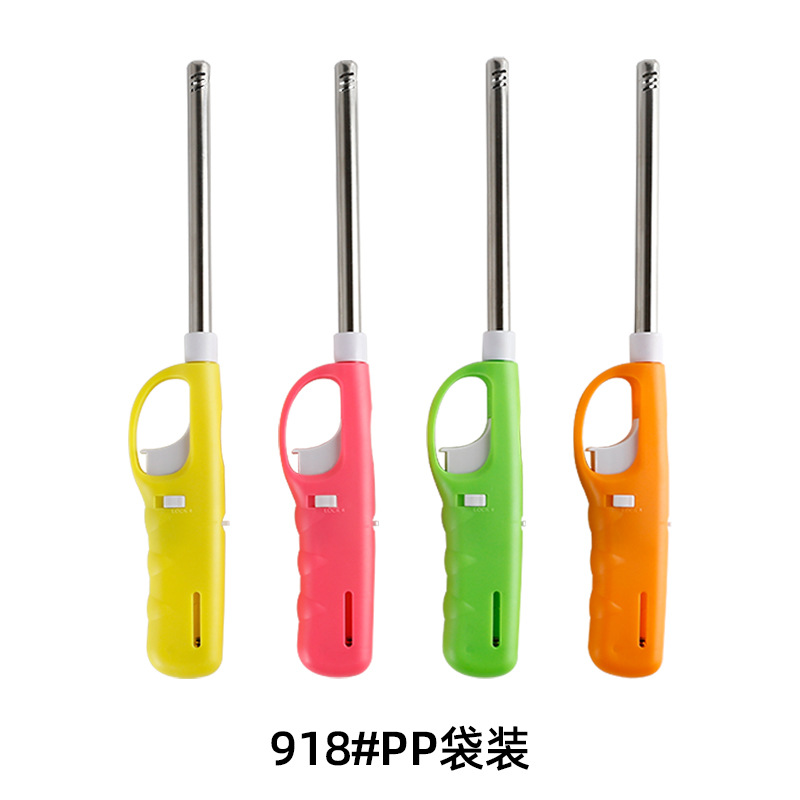 one-piece batch new lengthened kitchen lighter household igniter outdoor barbecue gun lighter open flame burning torch details Picture