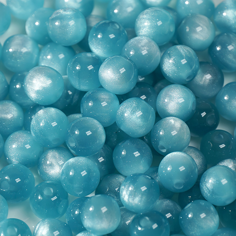 8-16mm resin opal beads variety imitation opal round beads diy handmade bracelet necklace material full figure