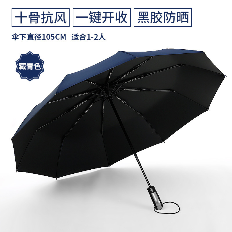 umbrella customized manual folding plus-sized sun umbrella anti-uv umbrella rain dual-use sun umbrella disposable batch goods full figure