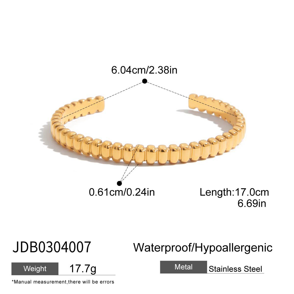 jieding european and american stainless steel bracelet women's non-fading jewelry light luxury high sense ornament cross-border hot titanium steel bracelet full figure