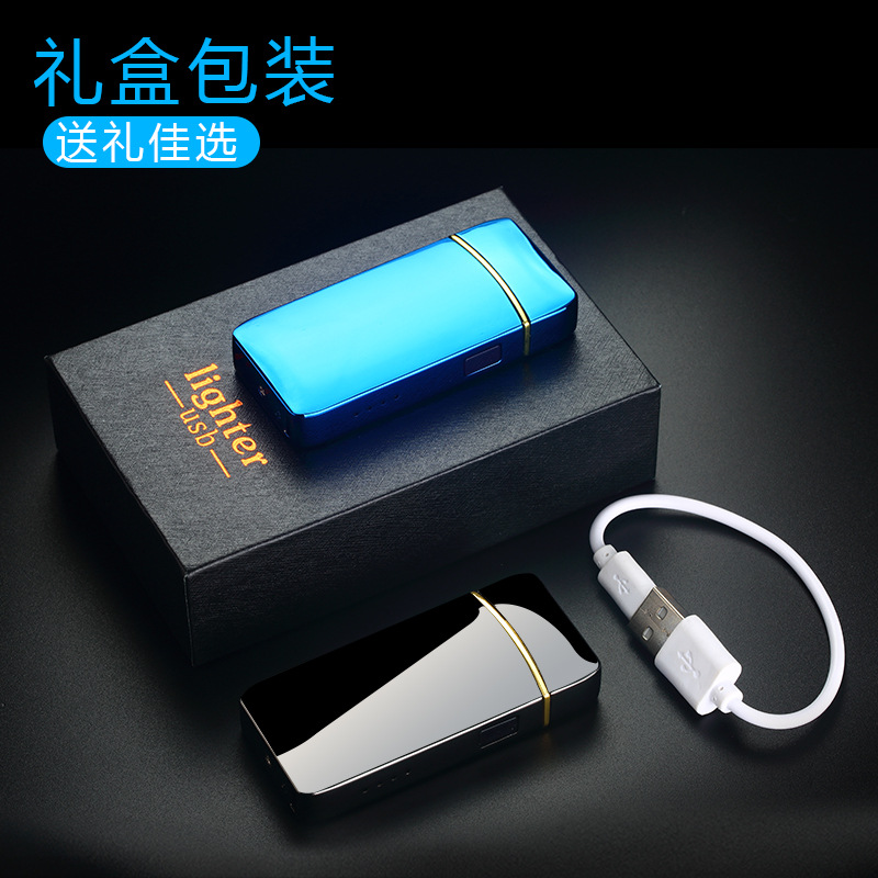 factory wholesale dual arc usb windproof charging lighter touch sensing advertising customization cross-border one piece dropshipping Application Scenario