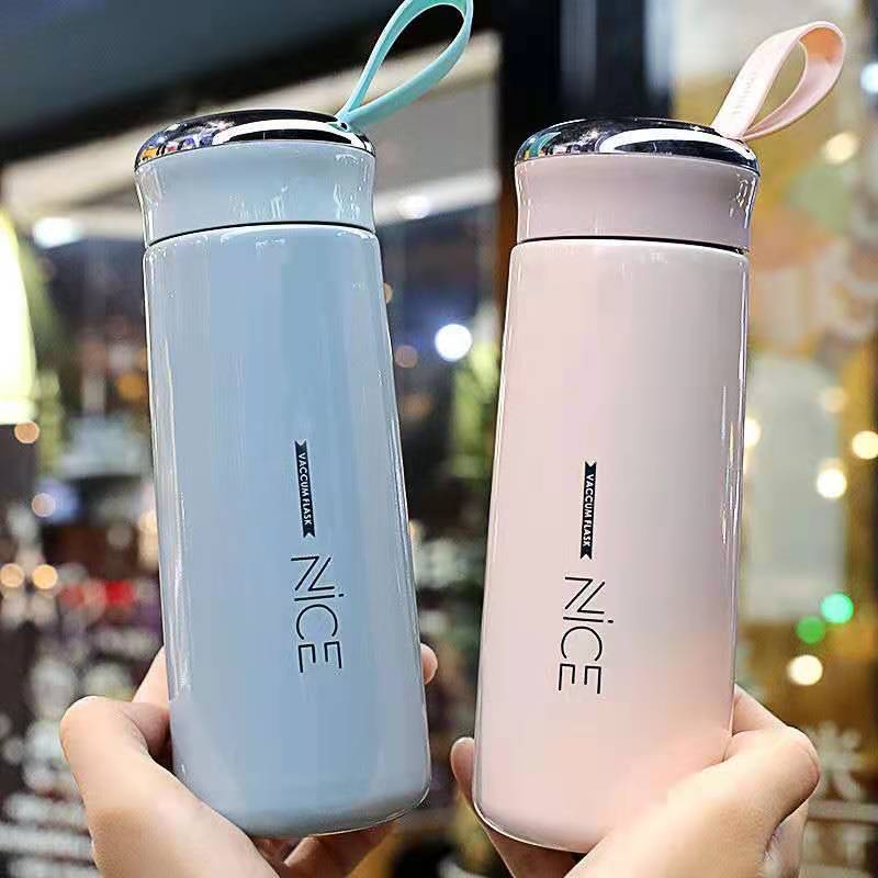 wholesale ness glass creative double layer warm-keeping water cup printing logo advertising cup opening place push gift cup Specification drawing