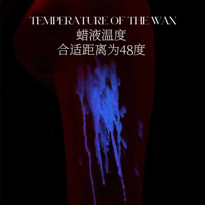 fluorescent luminous low temperature candles wax drip soy wax aromatherapy gradient rose peony sentiment gift details Picture