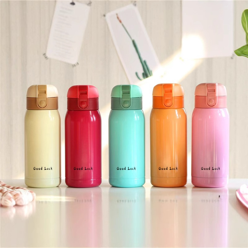goodluck small cute mini thermal mug children portable creative big belly water cup pocket cup gift details Picture