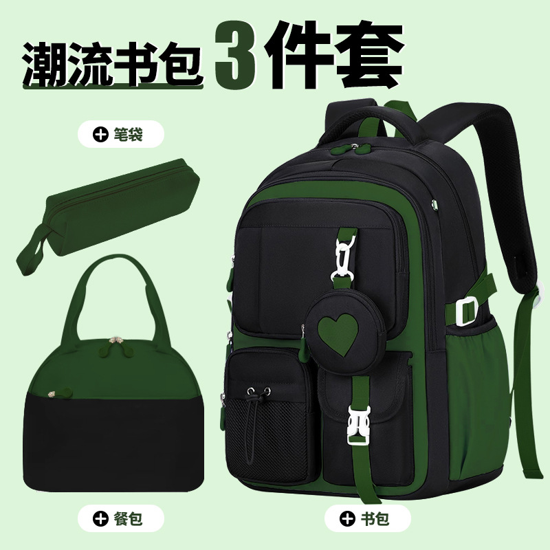 new fashion large capacity schoolbag primary school student offload wear-resistant backpack leisure commute backpack cross-border wholesale details Picture