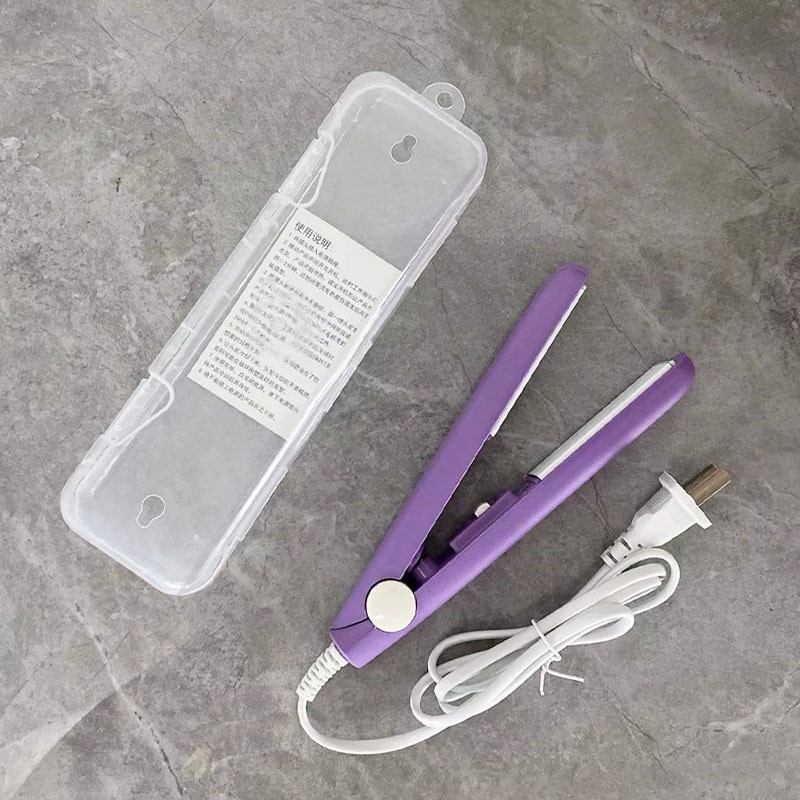 mini hair styling iron female hair straightener hair curler dual-use small bang clip hair curler student portable Specification drawing
