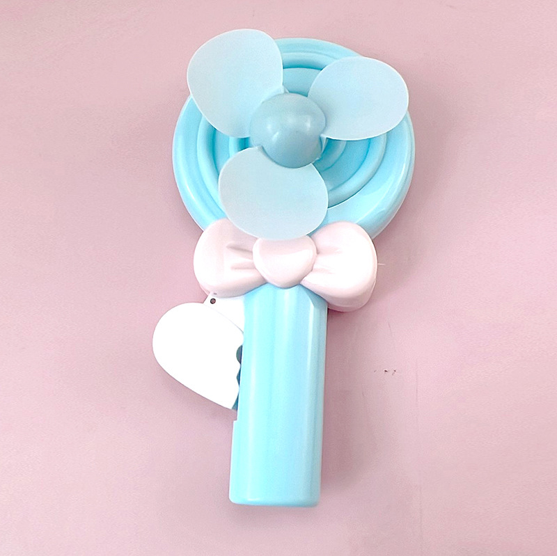 cartoon big lollipops fan hand pressure fan small fan for student enrollment advertising small fan printing logo details Picture