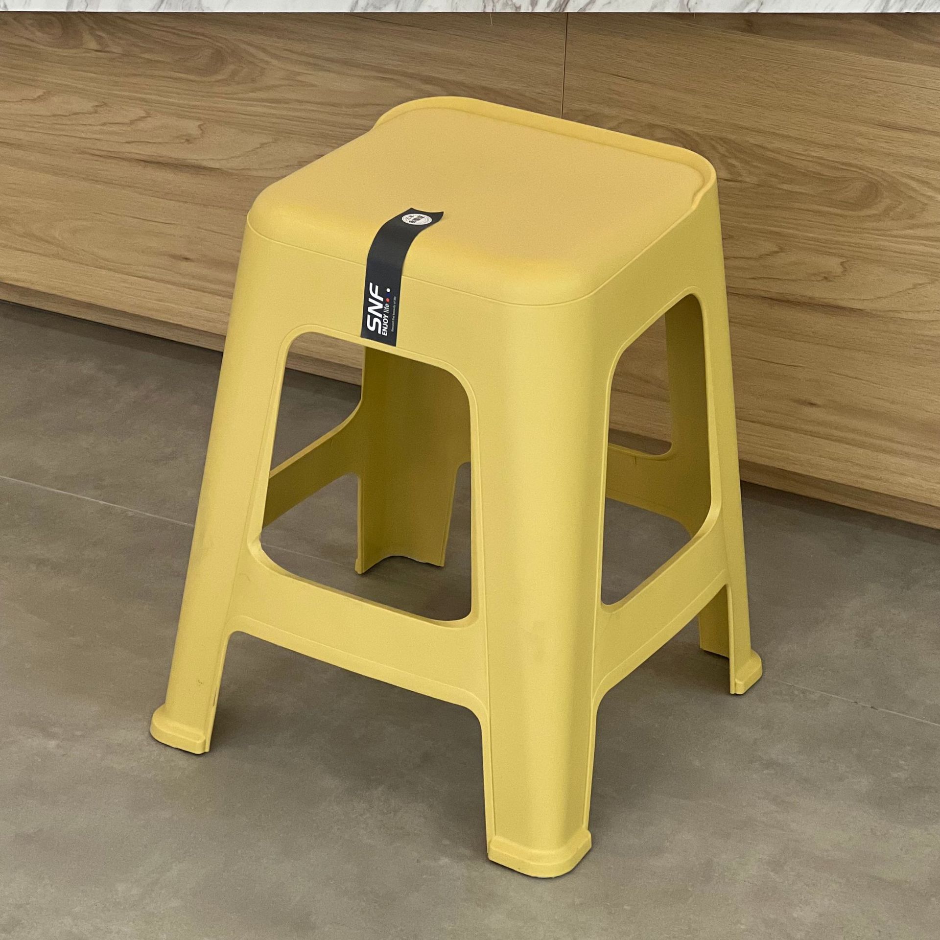 internet celebrity plastic stool thickened home nordic dining chair living room vulcanized rubber plastic stool high foot plastic bench chair wholesale details Picture