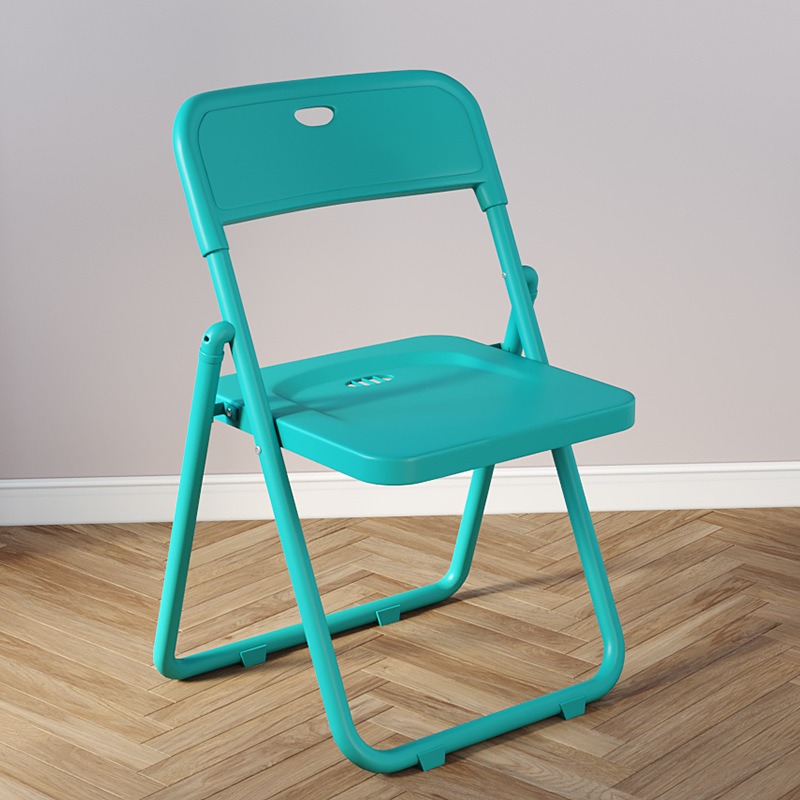 plastic chair folding home comfortable bedroom stool dormitory armchair office chair outdoor exhibition folding chair Item Picture