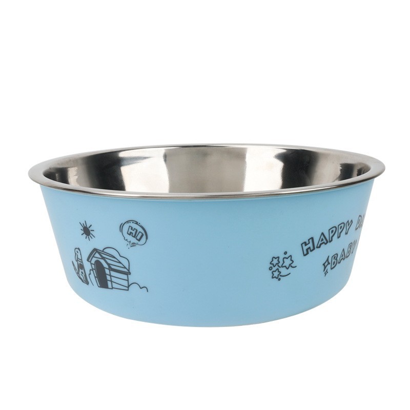 pet supplies wholesale non-slip bowl dog  food basin dog food bowl water bowl pet dual-use food basin full figure