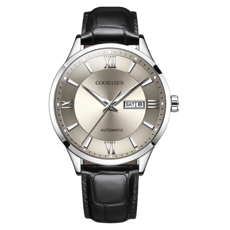 gubosen hot sale hot sale mechanical watch men's watch waterproof luminous calendar tik tok live stream hot sale one piece dropshipping Item Picture