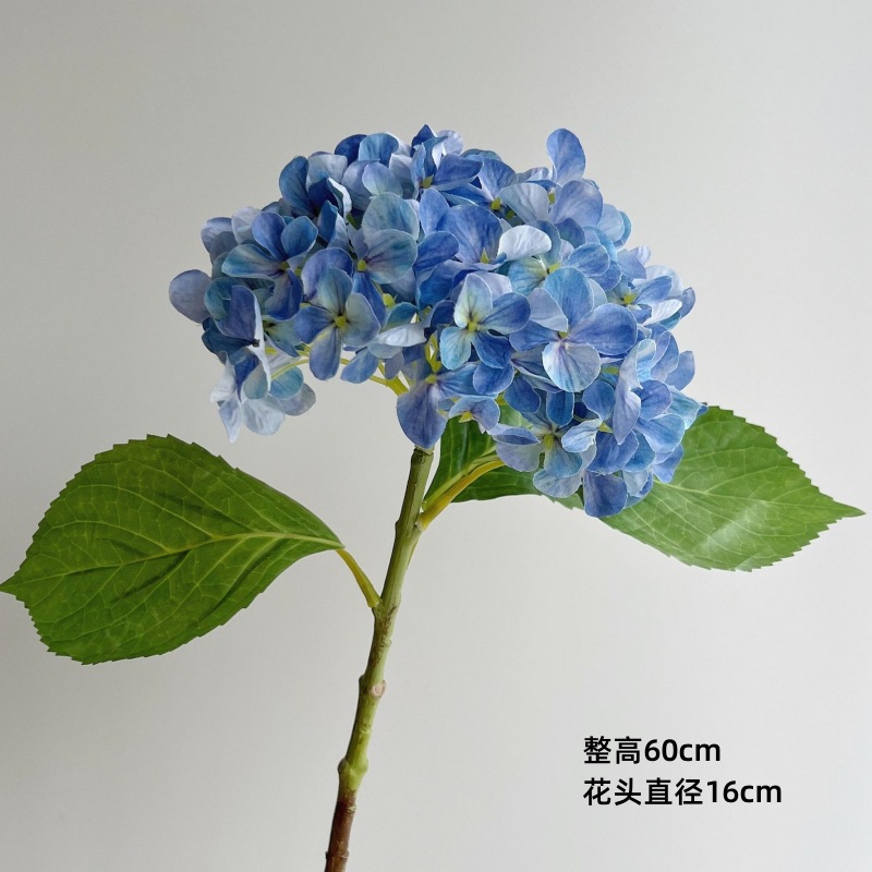 princess hydrangea artificial flower raw silk artificial flower bionic bouquet living room table decoration flower arrangement decorative flowers high sense details Picture