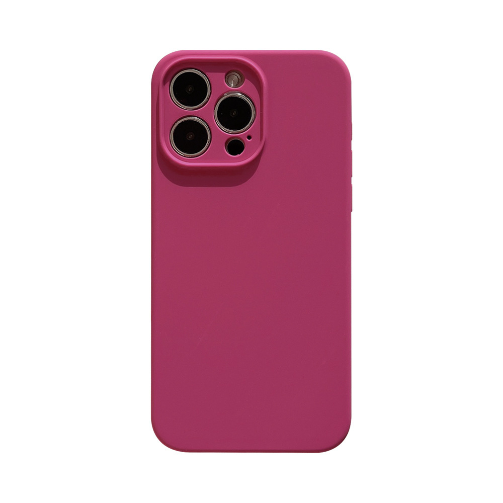 liquid silicone iphone 17 phone case apple 16promax/15/14/13pro all-inclusive drop-resistant protective case Item Picture