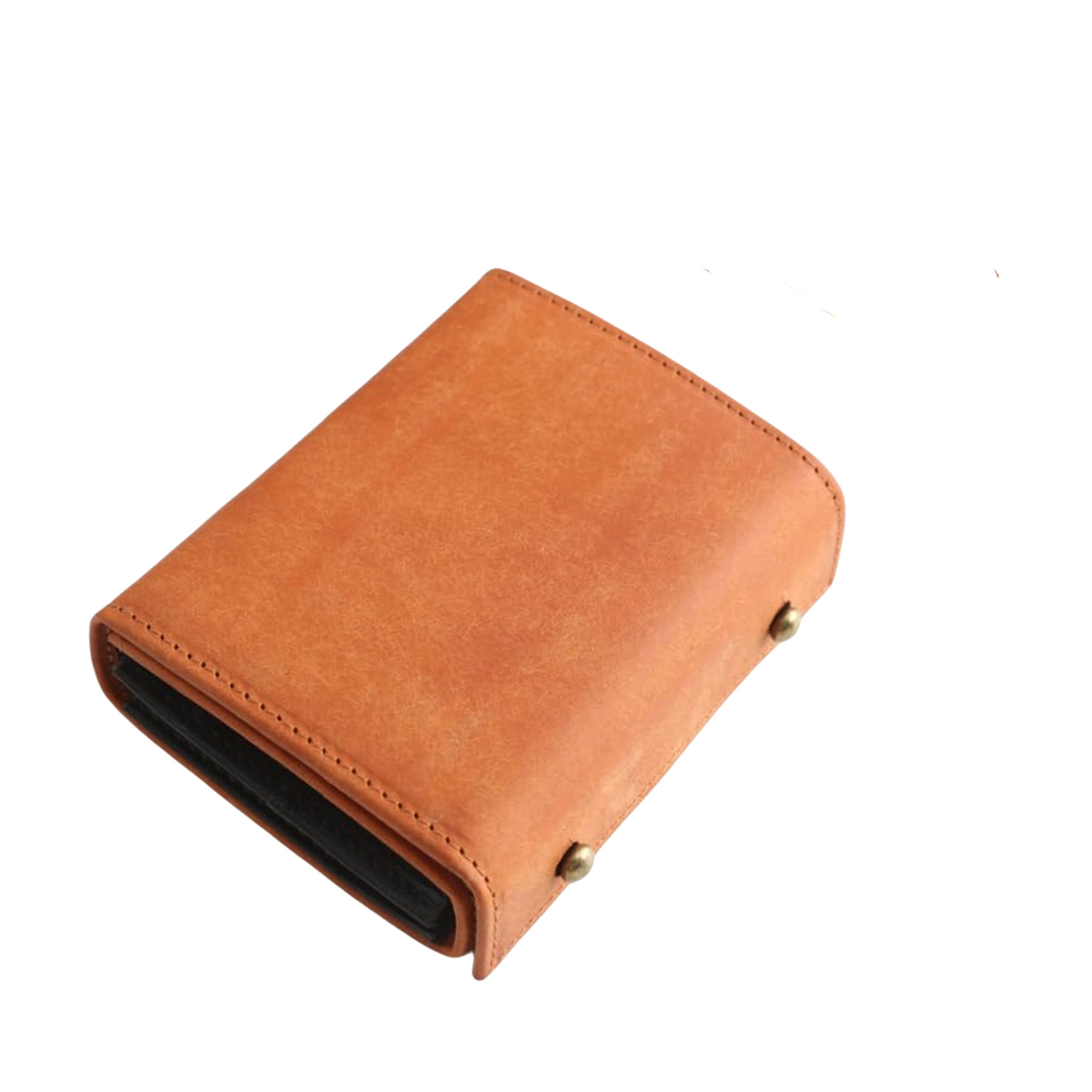 letian best-selling leather men's three-fold wallet coin purse portable matte leather multifunctional box type short wallet Item Picture