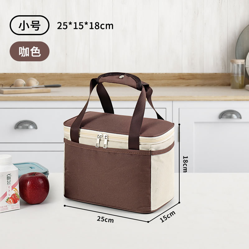insulation bag lunch box handbag bento with rice aluminum foil thickening waterproof lunch box bag lunch office worker elementary school student details Picture