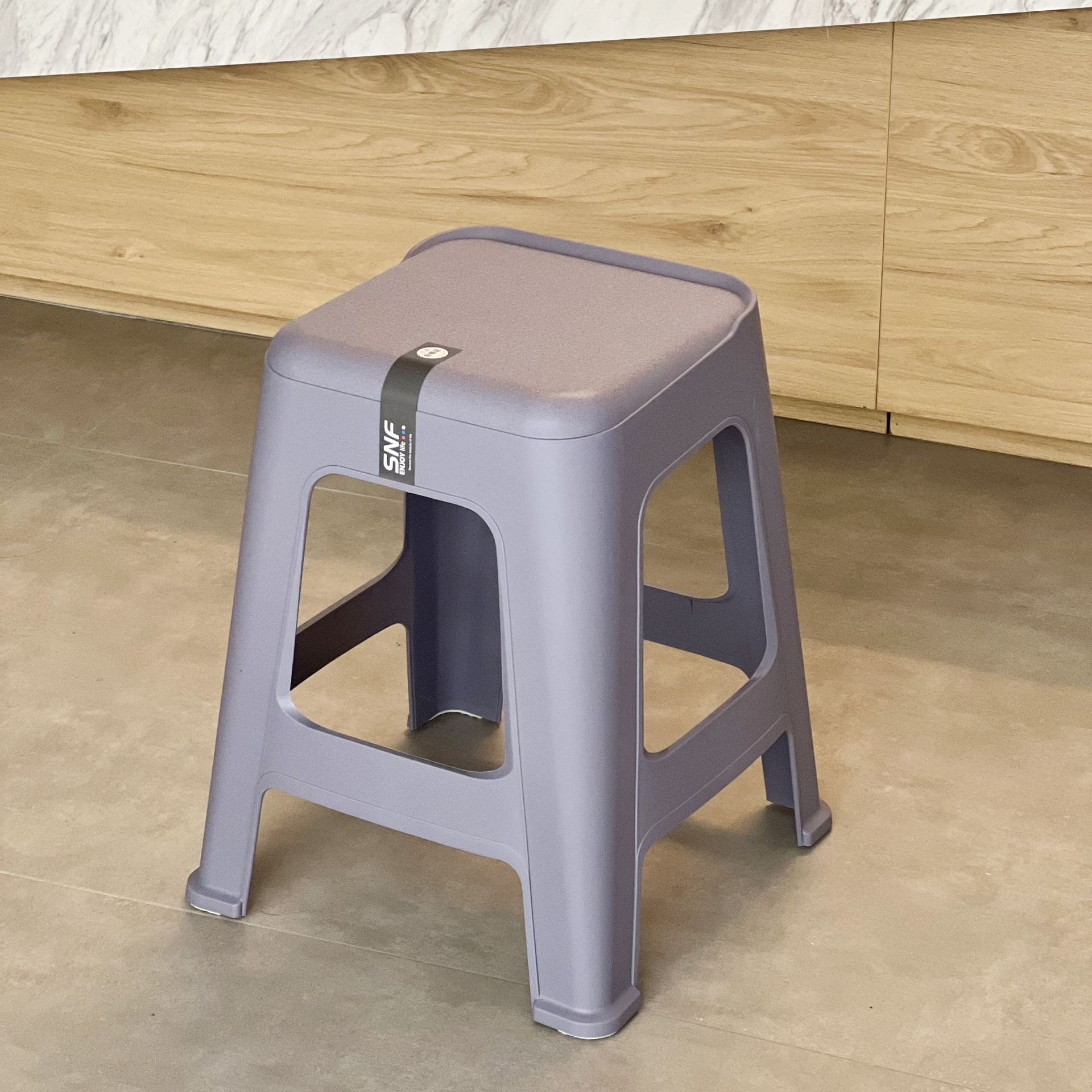 internet celebrity plastic stool thickened home nordic dining chair living room vulcanized rubber plastic stool high foot plastic bench chair wholesale full figure