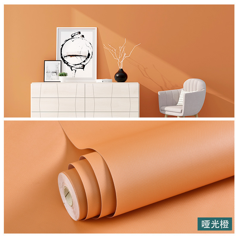 wholesale wallpaper self-adhesive solid color waterproof wall stickers bedroom living room light luxury thickened moisture-proof wall stickers self-adhesive wallpaper details Picture