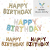 mecrla thin body 16-inch happy birthday happy birthday birthday letter set aluminum film balloon decoration Item Picture